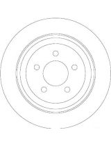 TRW DF6341 Тормозной диск задний