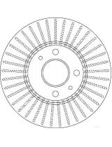 TRW DF6693 Тормозной диск