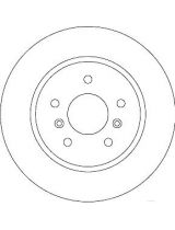 TRW DF6787 Тормозной диск задний