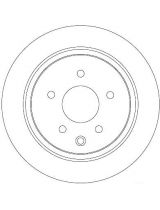 TRW DF7369 Тормозной диск задний