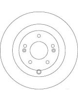 TRW DF6690 Тормозной диск задний