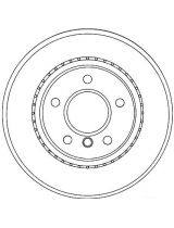 TRW DF4450 Тормозной диск задний