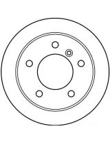TRW DF4087S Тормозной диск задний