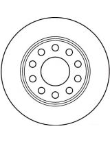 TRW DF4211 Тормозной диск задний