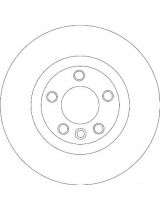 TRW DF4360 Тормозной диск задний
