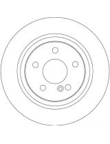 TRW DF4270 Тормозной диск задний