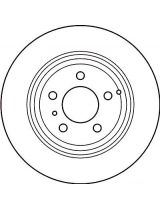 TRW DF2660 Тормозной диск задний