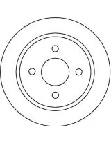 TRW DF1654 Тормозной диск задний