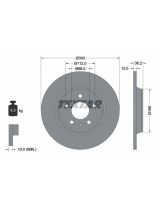 Textar 92160103 Тормозной диск задний