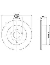 Textar 92149303 Тормозной диск задний