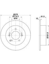 Textar 92185803 Тормозной диск задний