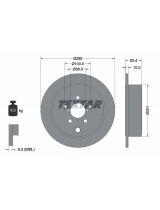 Textar 92200000 Тормозной диск задний