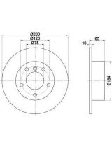 Textar 92132903 Тормозной диск задний