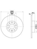 Textar 92132503 Тормозной диск задний