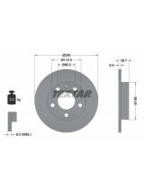 Textar 92106203 Тормозной диск задний