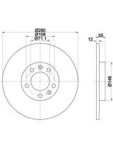 Textar 92129603 Тормозной диск задний