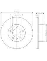 Textar 92238505 Тормозной диск передний