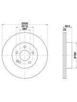 Textar 92099503 Тормозной диск задний