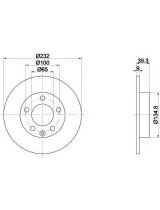 Textar 92082503 Тормозной диск задний с покрытием