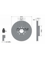 Textar 92120505 Тормозной диск передний