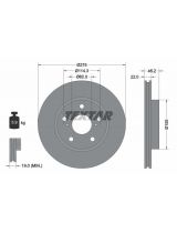 Textar 92163803 Тормозной диск передний