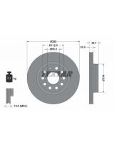 Textar 92120705 Тормозной диск передний
