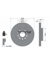 Textar 92120805 Тормозной диск передний