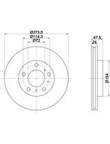 Textar 92110400 Тормозной диск передний