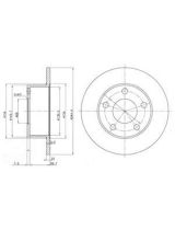 Delphi BG2746 Тормозной диск задний