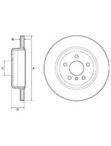 Delphi BG4664C Тормозной диск задний