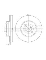 METELLI 23-0585C Тормозной диск задний