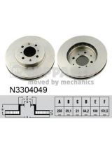NIPPARTS N3304049 Тормозной диск передний