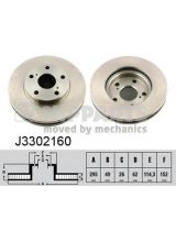 NIPPARTS J3302160 Тормозной диск передний