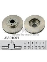 NIPPARTS J3301091 Тормозной диск передний