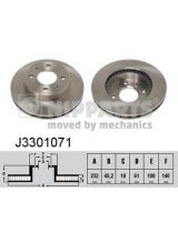 NIPPARTS J3301071 Тормозной диск передний