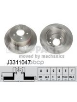 NIPPARTS J3311047 Тормозной диск задний