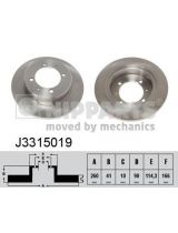 NIPPARTS J3315019 Тормозной диск задний