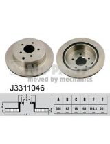 NIPPARTS J3311046 Тормозной диск задний