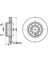 ATE 24.0122-0210.1 Тормозной диск передний