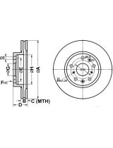 ATE 24.0122-0252.1 Тормозной диск передний