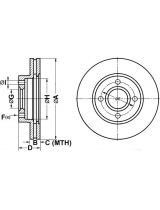 ATE 24.0122-0172.1 Тормозной диск передний
