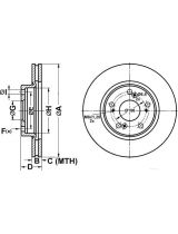 ATE 24.0123-0110.1 Тормозной диск передний
