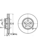 ATE 24.0122-0276.1 Тормозной диск передний