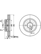 ATE 24.0123-0113.1 Тормозной диск передний
