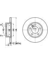 ATE 24.0112-0126.1 Тормозной диск передний