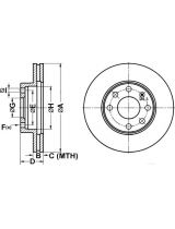 ATE 24.0120-0115.1 Тормозной диск передний