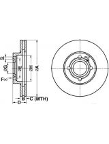 ATE 24.0120-0128.1 Тормозной диск передний