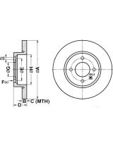ATE 24.0113-0178.1 Тормозной диск передний