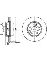 ATE 24.0122-0123.1 Тормозной диск передний