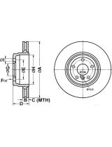 ATE 24.0124-0177.1 Тормозной диск задний